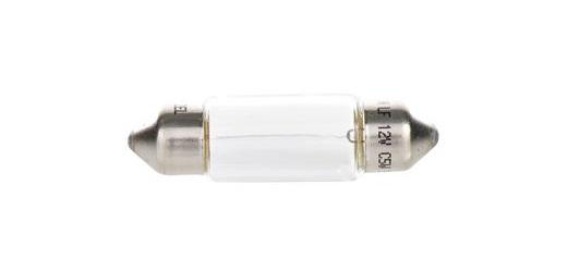 Bec auto pentru iluminare număr înmatriculare C5W, 12V 5W, BOSCH Pure Light BL, cod 1987301004, tip festoon